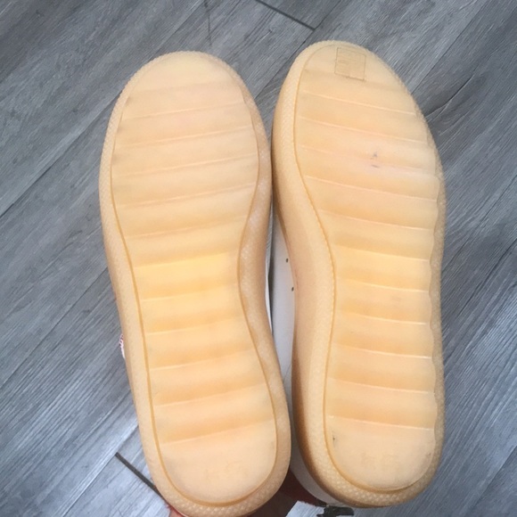 Coach G1493 White Leather High Top Red Shearling Sneaker Size 8 - Picture 13 of 13